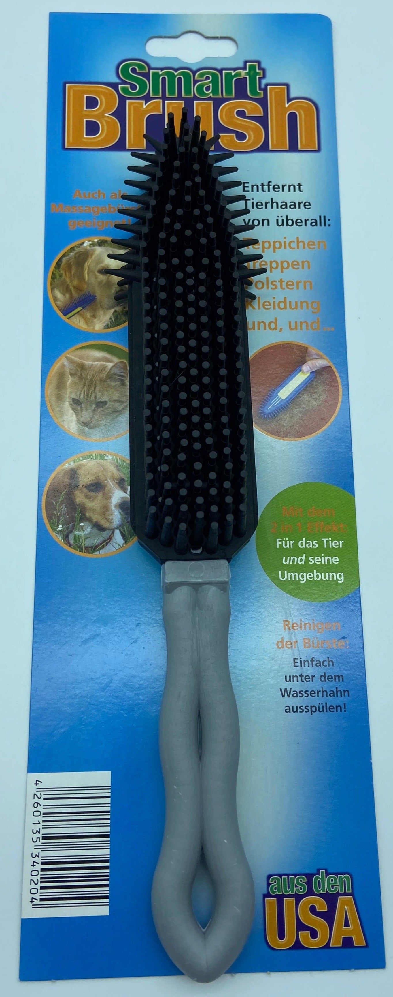 Smart Brush Gummibürste - entfernt Tierhaare von überall!