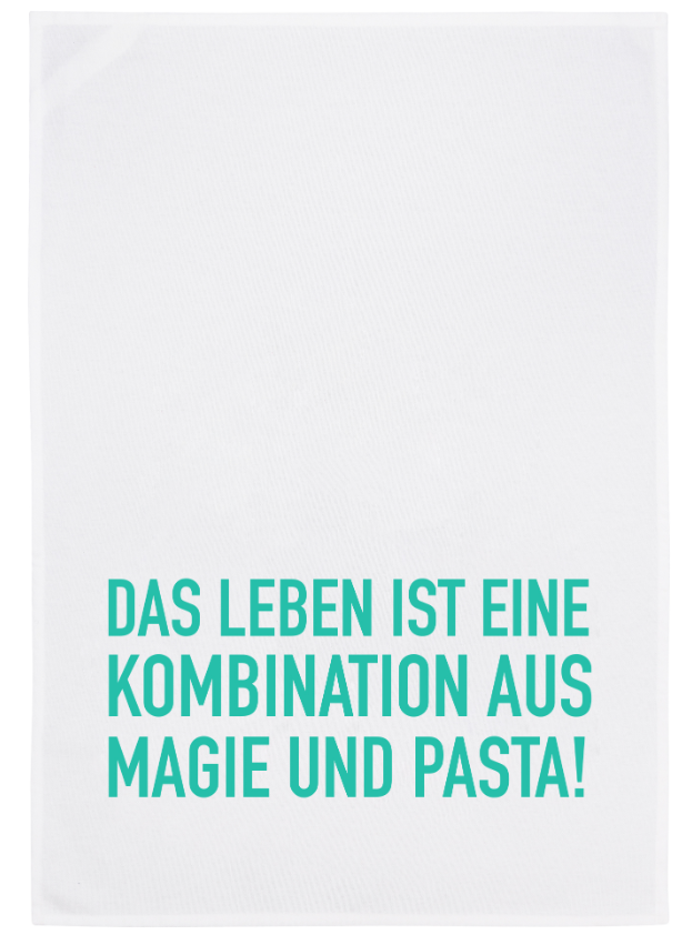 Geschirrtuch - Pasta mit Magie