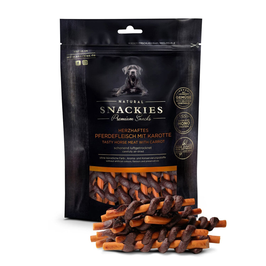 Snackies - Pferd mit Karotte 170g